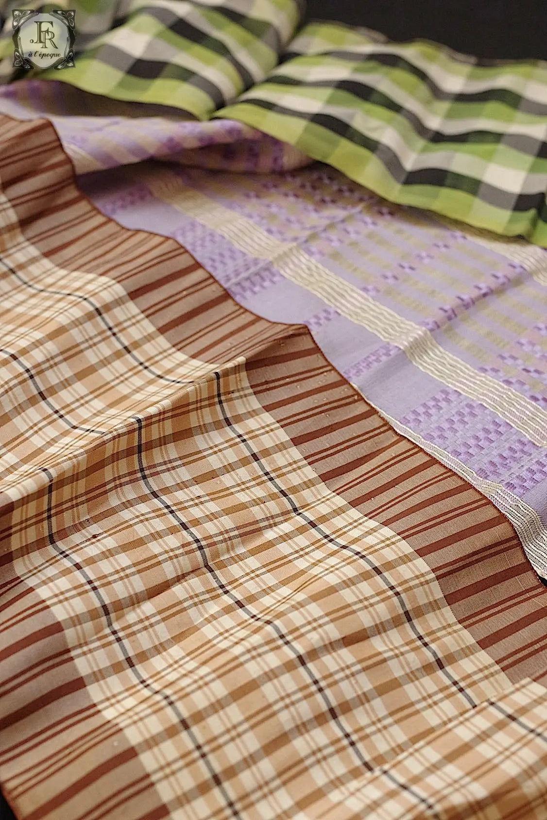 アンティークリボン antique ruban  リボン3種 .FR a l'epoque