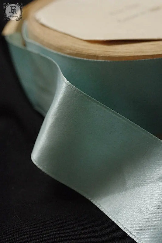 アンティークリボン antique ruban 白 ブルー .FR a l'epoque