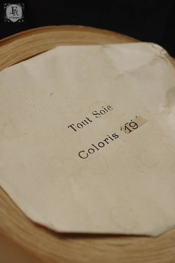 アンティークリボン antique ruban 白 ブルー .FR a l'epoque