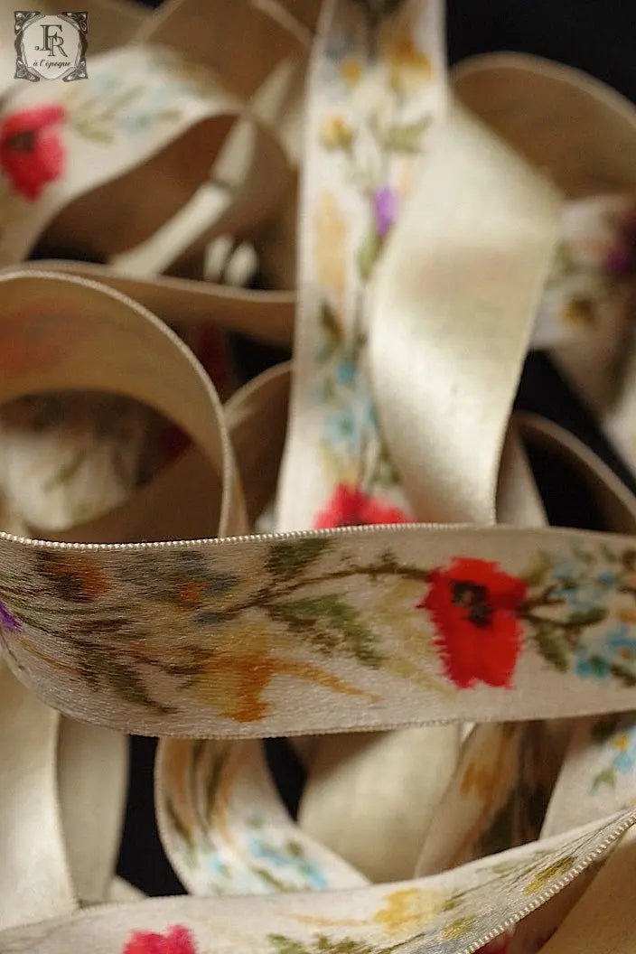 アンティークリボン antique ruban 花 .FR a l'epoque