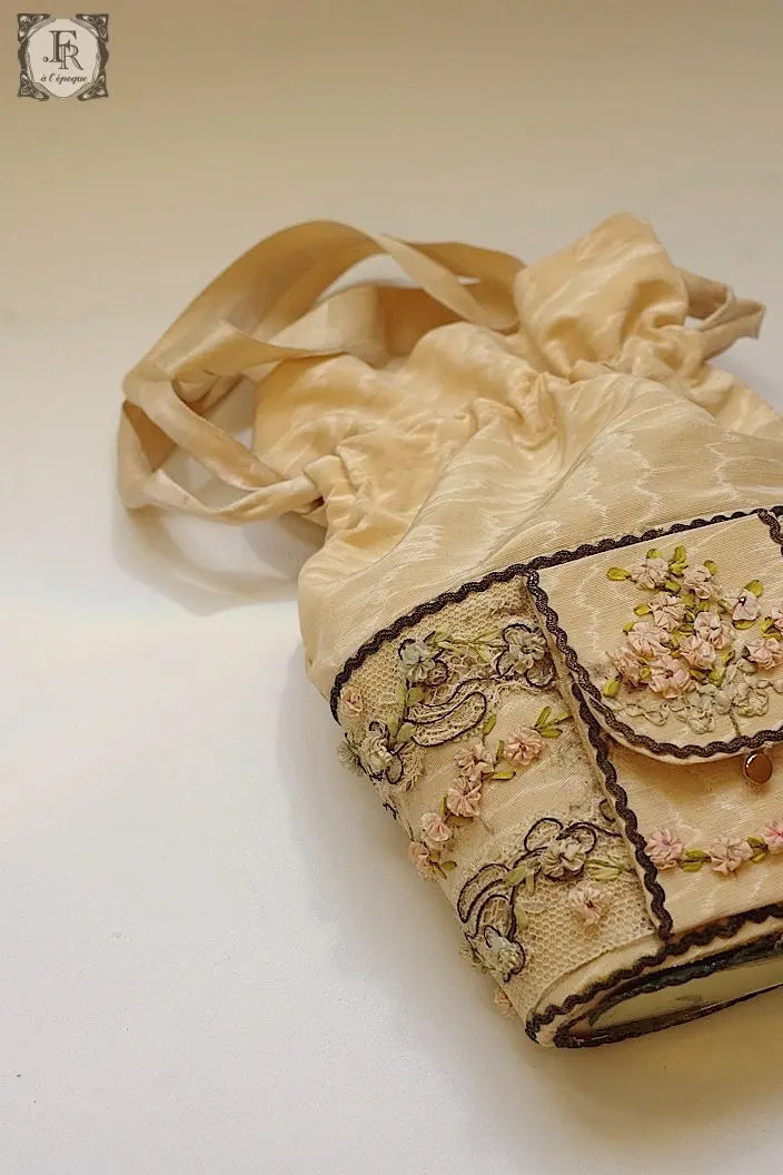 アンティークポーチ antique sac ロココ .FR a l'epoque
