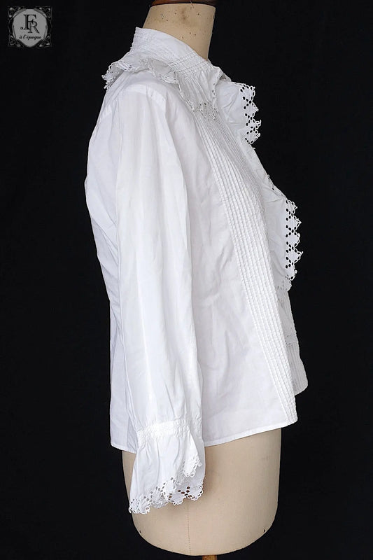 アンティークレースブラウス antique vêtement blouse .FR a l'epoque