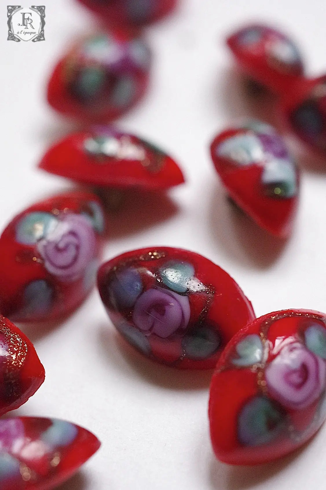 アンティークボタン boutons antique lots 3 .FR a l'epoque