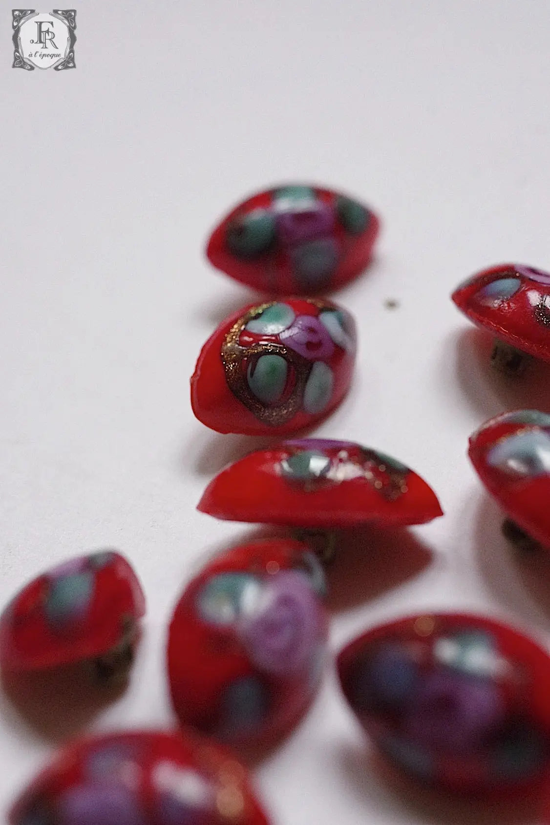 アンティークボタン boutons antique lots 3 .FR a l'epoque