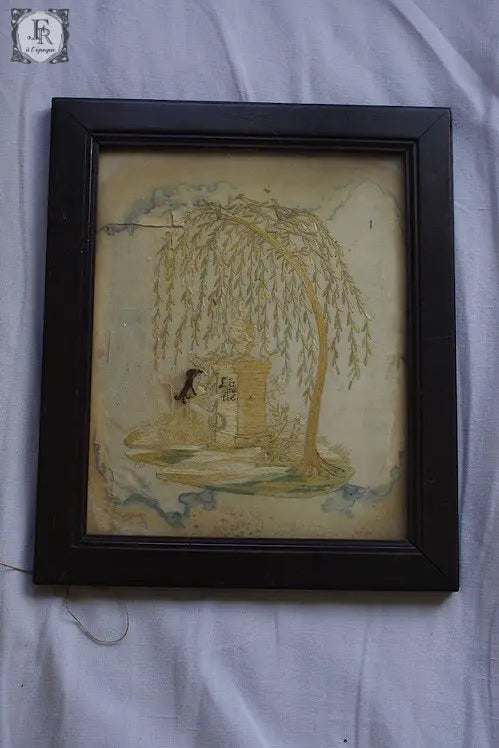 cadre アンティーク フォトフレーム 刺繍2 .FR A Ll'EPOQUE