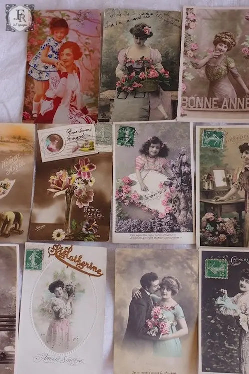 carte アンティークハガキ 16枚セット 2 .FR A Ll'EPOQUE