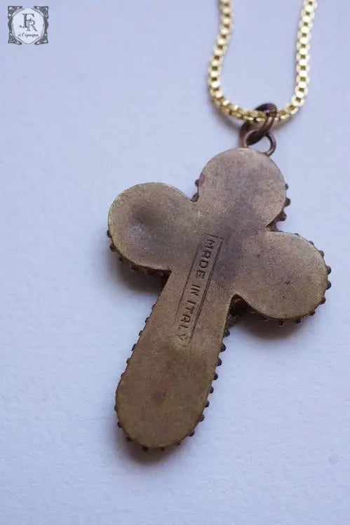 collier antique アンティークペンダント モザイク .FR A Ll'EPOQUE