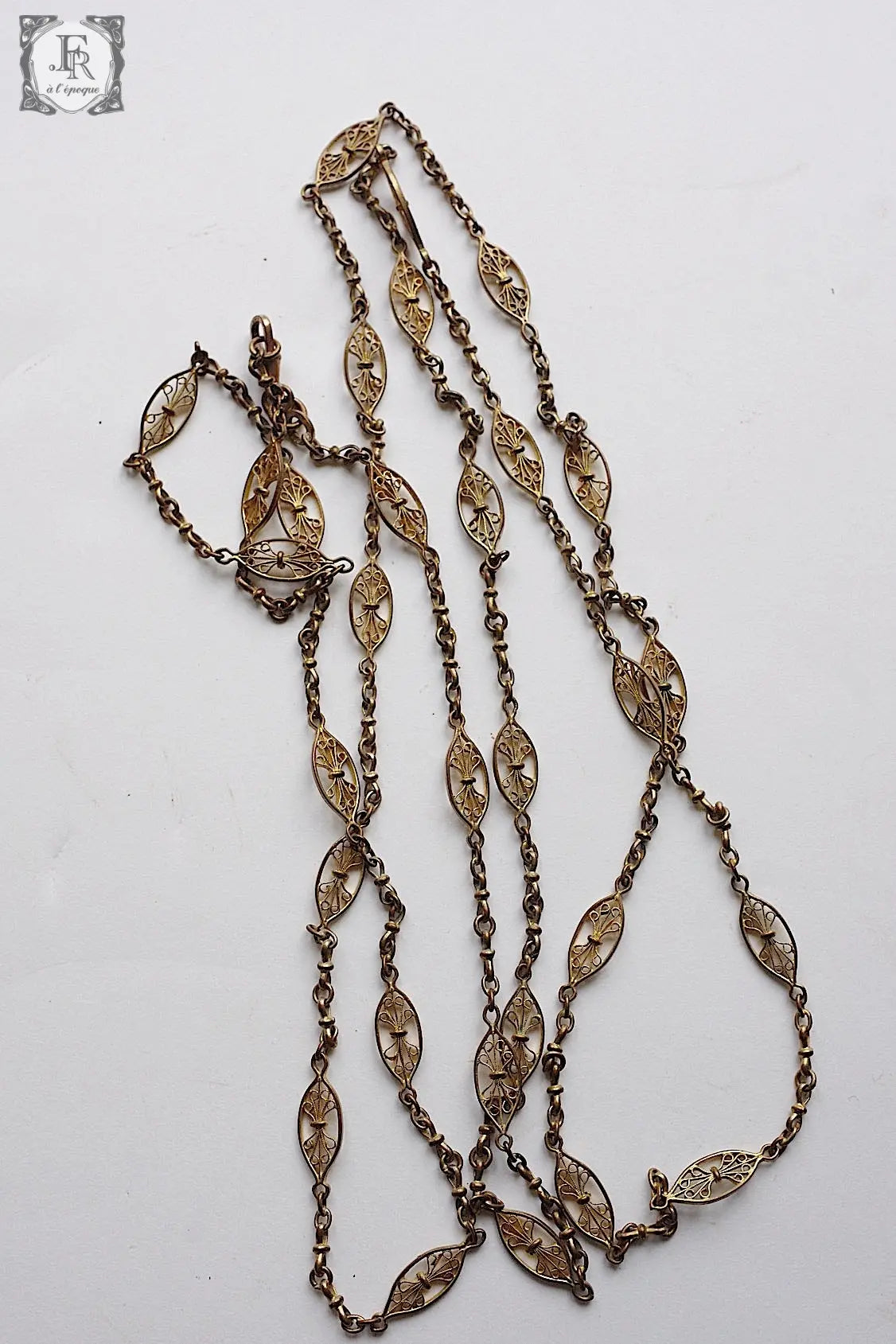 アンティークペンダント collier antique sautoir .FR a l'epoque