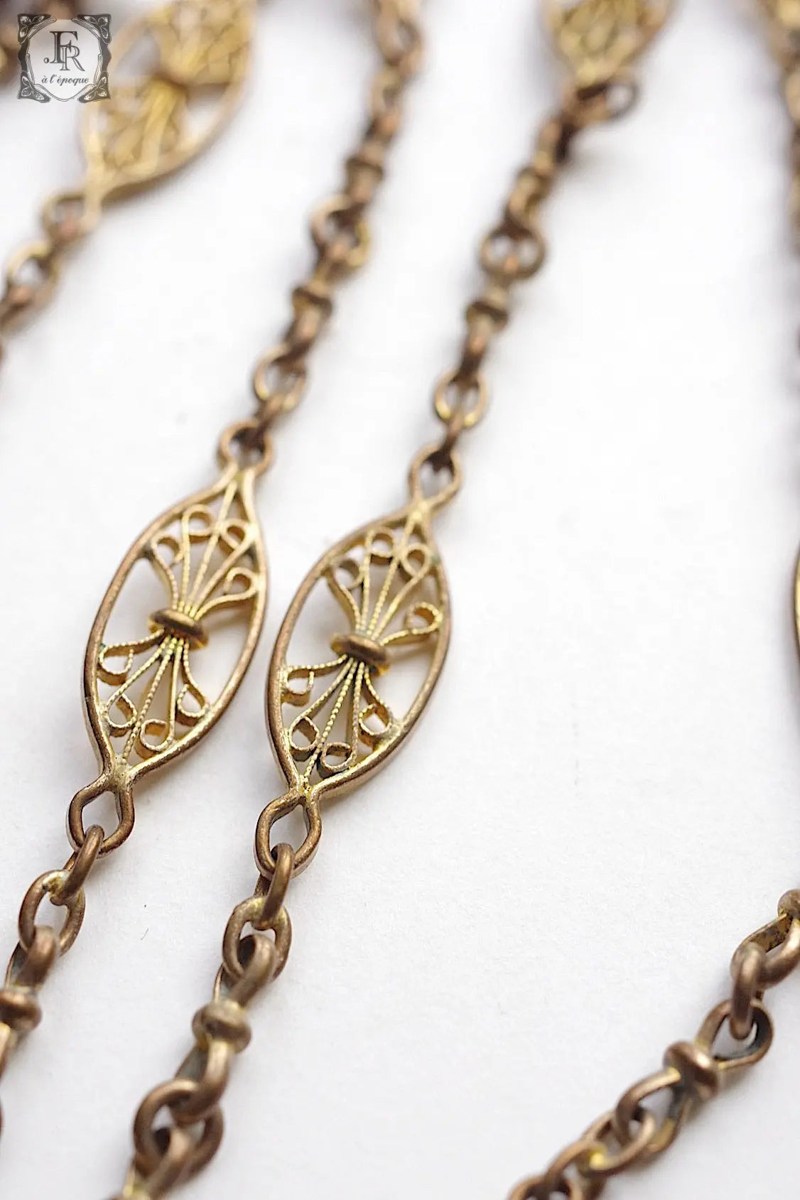 アンティークペンダント collier antique sautoir .FR a l'epoque