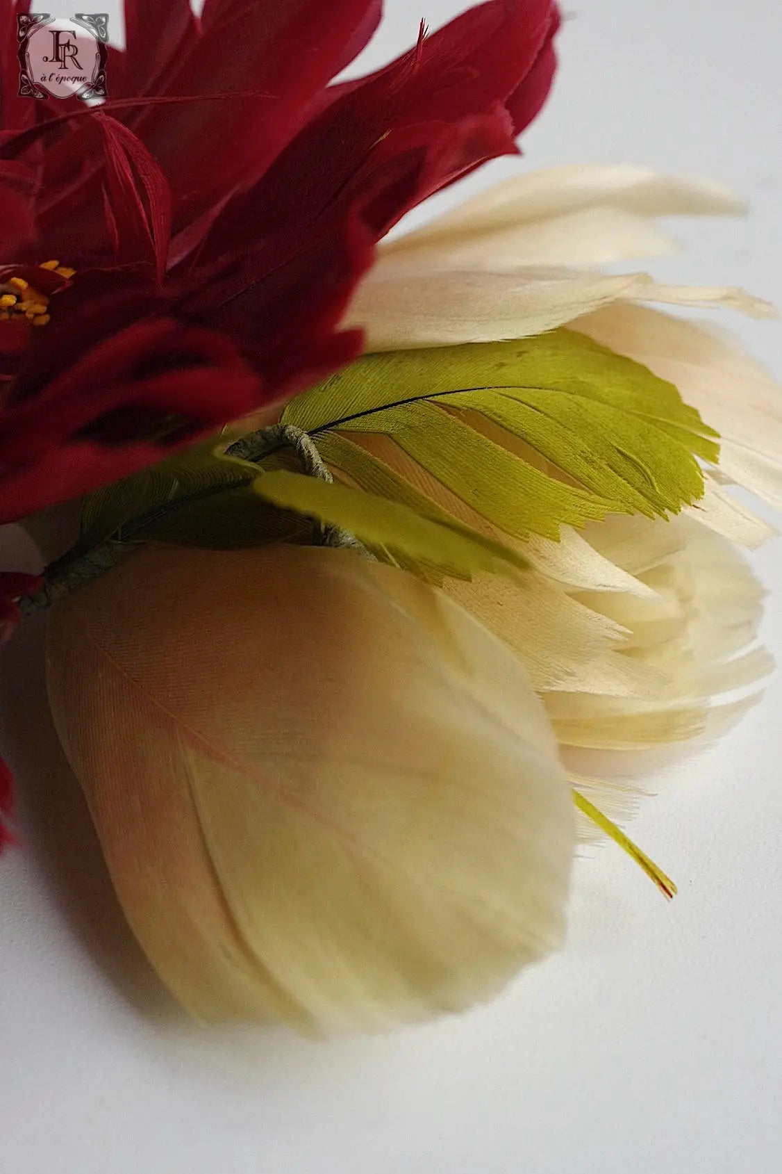 アンティークヘアバンド décoration florale antique 花 .FR a l'epoque