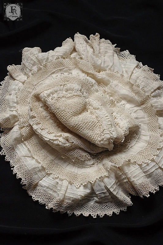 アンティーク帽子 demtelle ancienne レース帽子 .FR a l'epoque