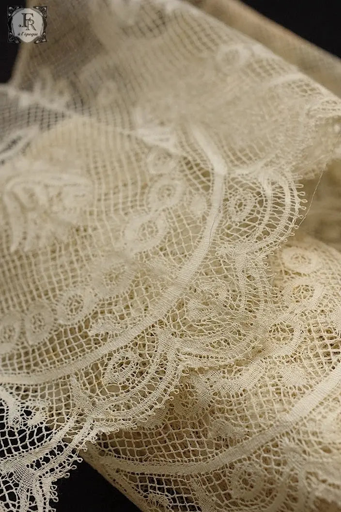 アンティークレース dentelle ancienne 280cm アプリカッションアングレテール .FR a l'epoque