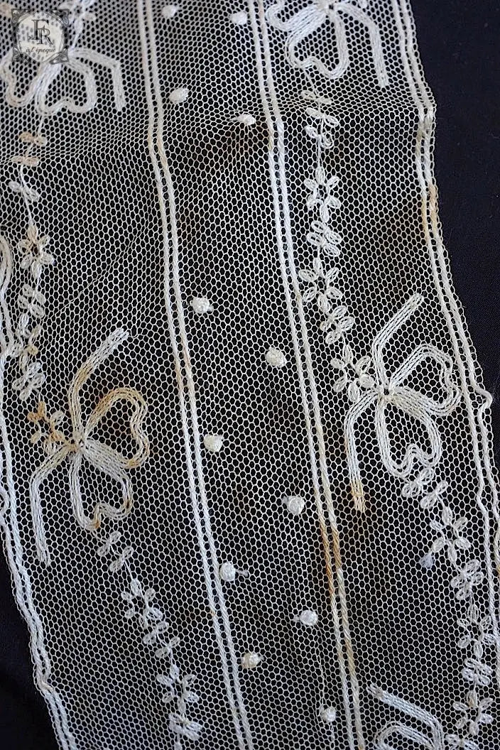 アンティークレース dentelle ancienne 446cm .FR a l'epoque
