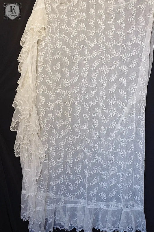 アンティークレース dentelle ancienne 天蓋用レース生地 .FR a l'epoque