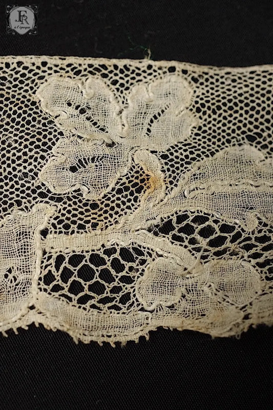 アンティークレース dentelle ancienne マリンヌ3本 .FR a l'epoque