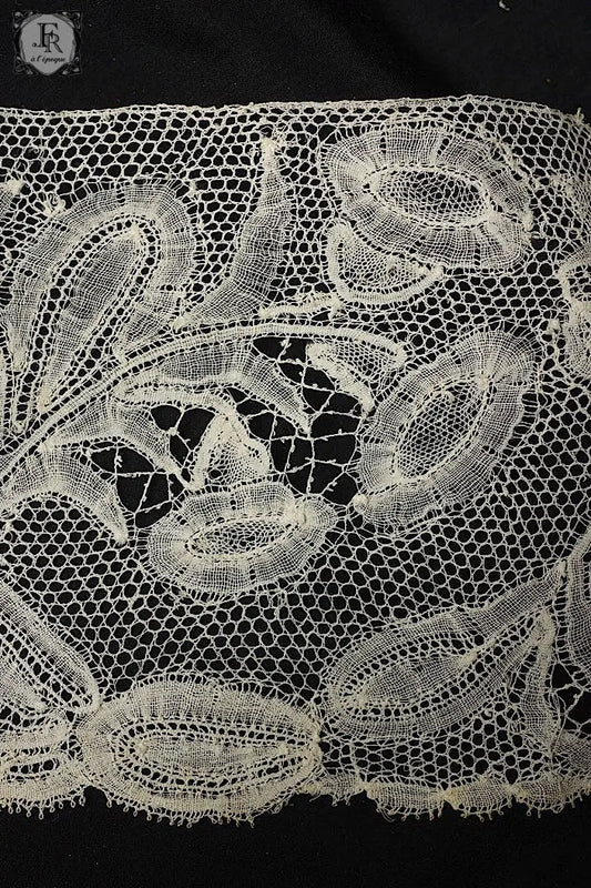 アンティークレース dentelle ancienne ボビンレース 410cm .FR a l'epoque