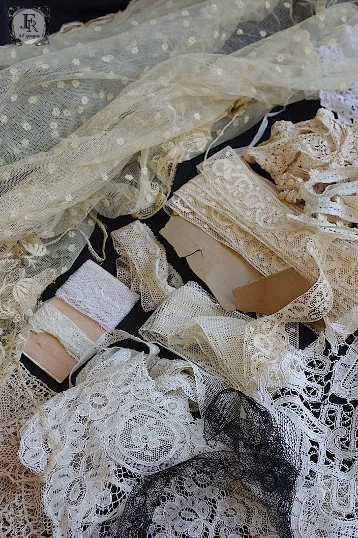 アンティークレース dentelle ancienne lots 1 .FR a l'epoque