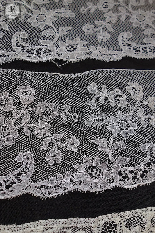 アンティークレース dentelle antique 3本 .FR a l'epoque