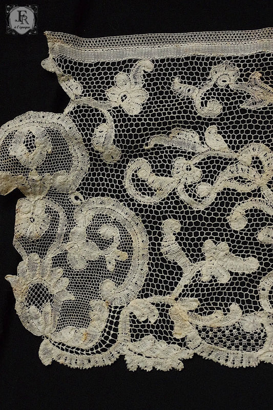 アンティークハンカチ dentelle antique ハギレ lot .FR a l'epoque