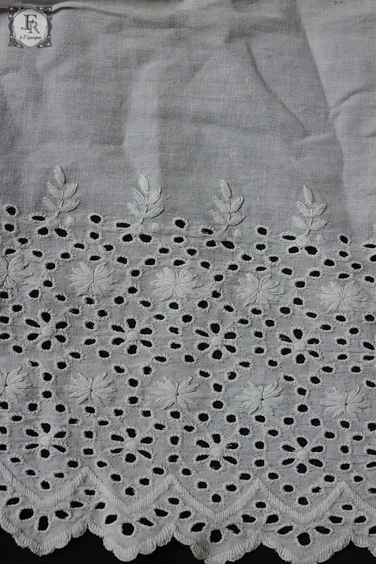 アンティークレース dentelle antique カットワーク204cm .FR a l'epoque