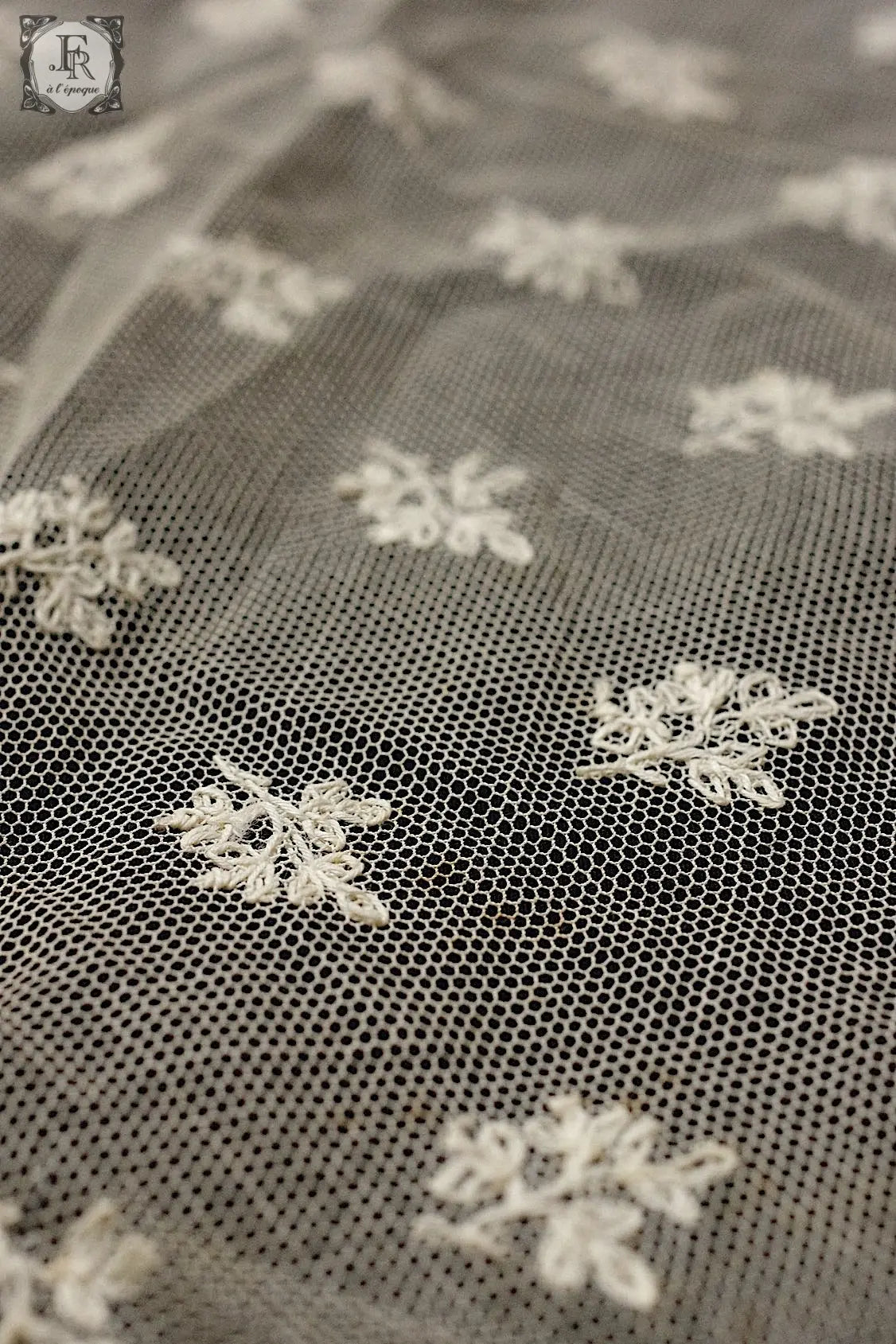 アンティークレース dentelle antique lace ベール2種 .FR a l'epoque