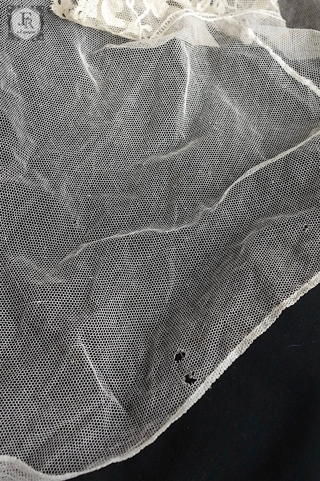 アンティークレース dentelle antique plastron+182cm .FR a l'epoque