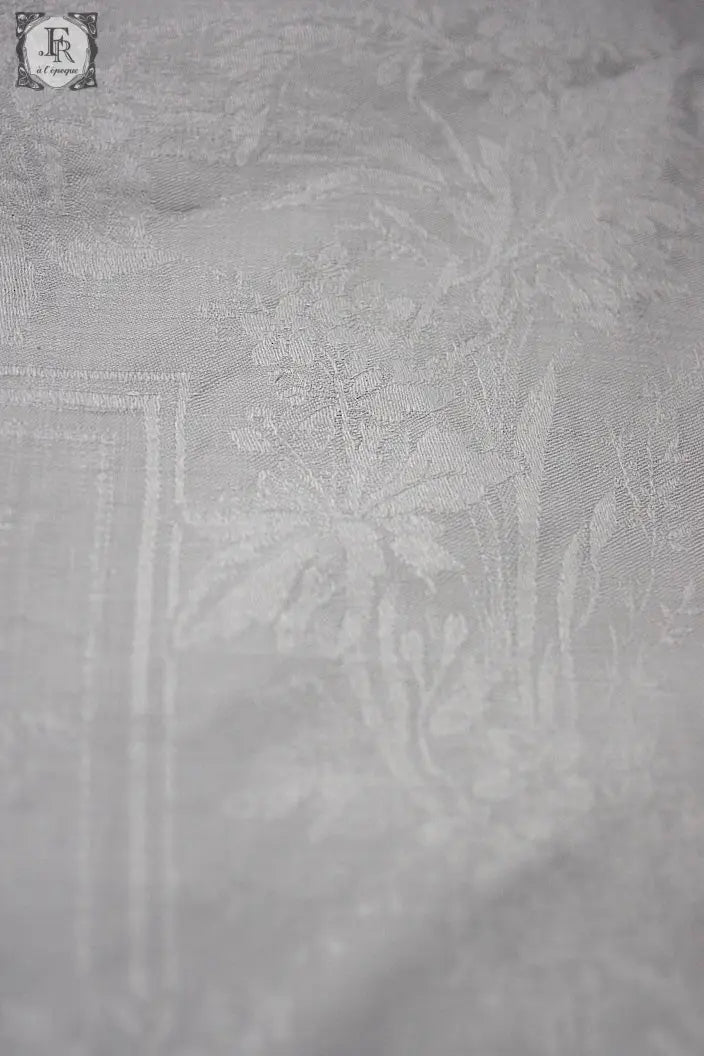 アンティーククロス dentelle nappe ダマセ .FR a l'epoque