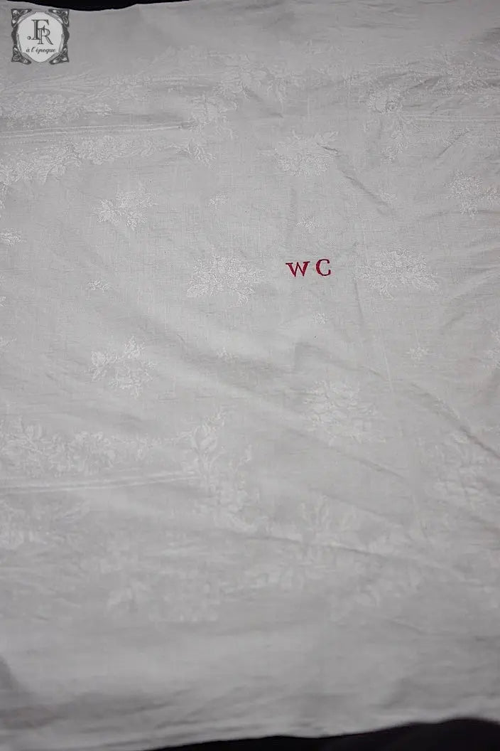 アンティーククロス dentelle nappe ダマセ .FR a l'epoque