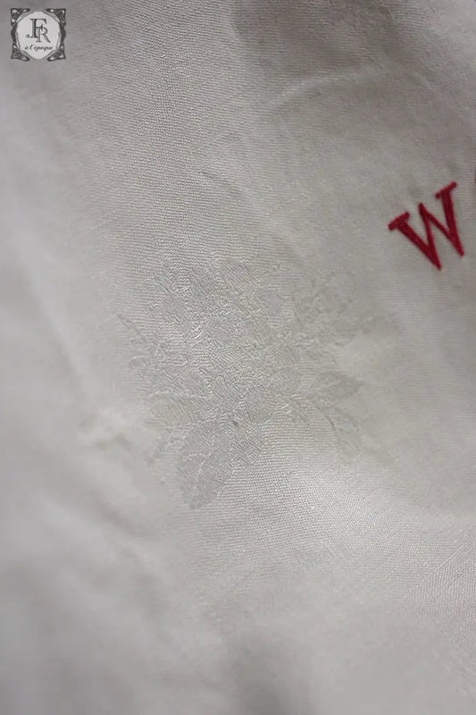 アンティーククロス dentelle nappe ダマセ .FR a l'epoque