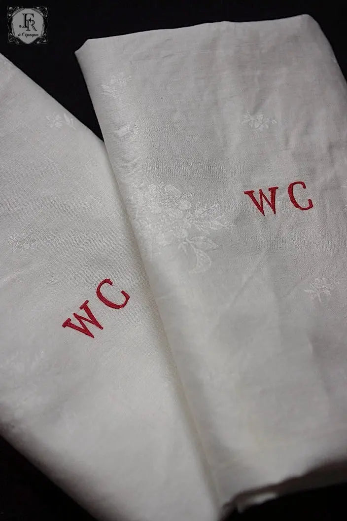 アンティーククロス dentelle nappe ダマセ .FR a l'epoque