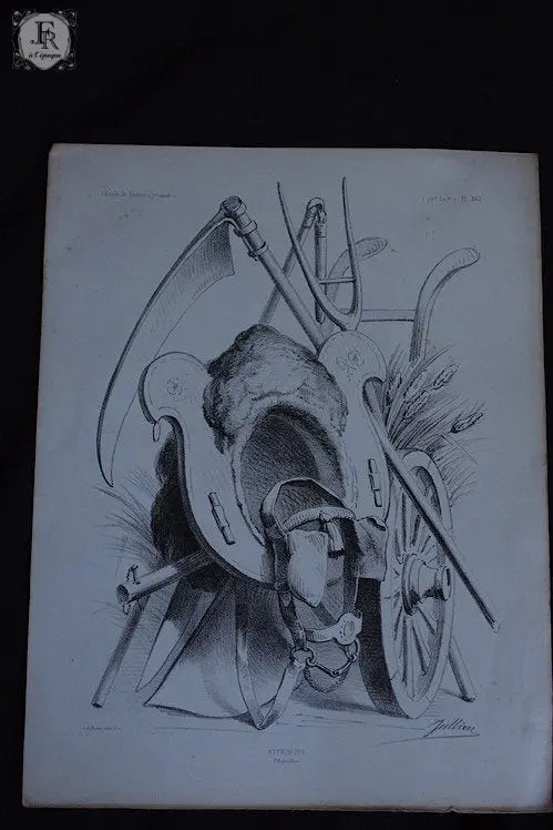 gravure アンティーク 版画 4 .FR A Ll'EPOQUE