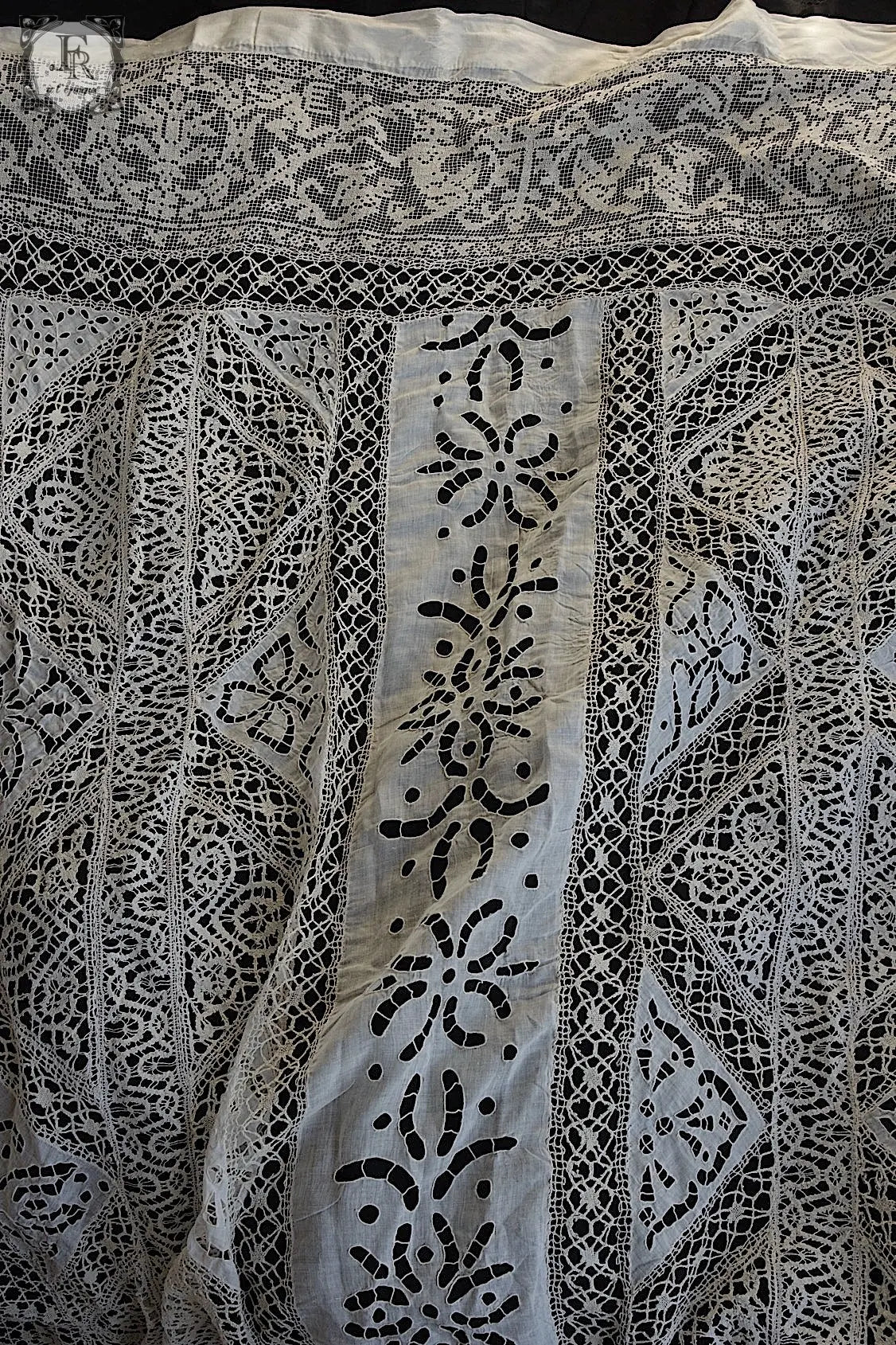 アンティークカーテン linge de maison 特大 .FR a l'epoque