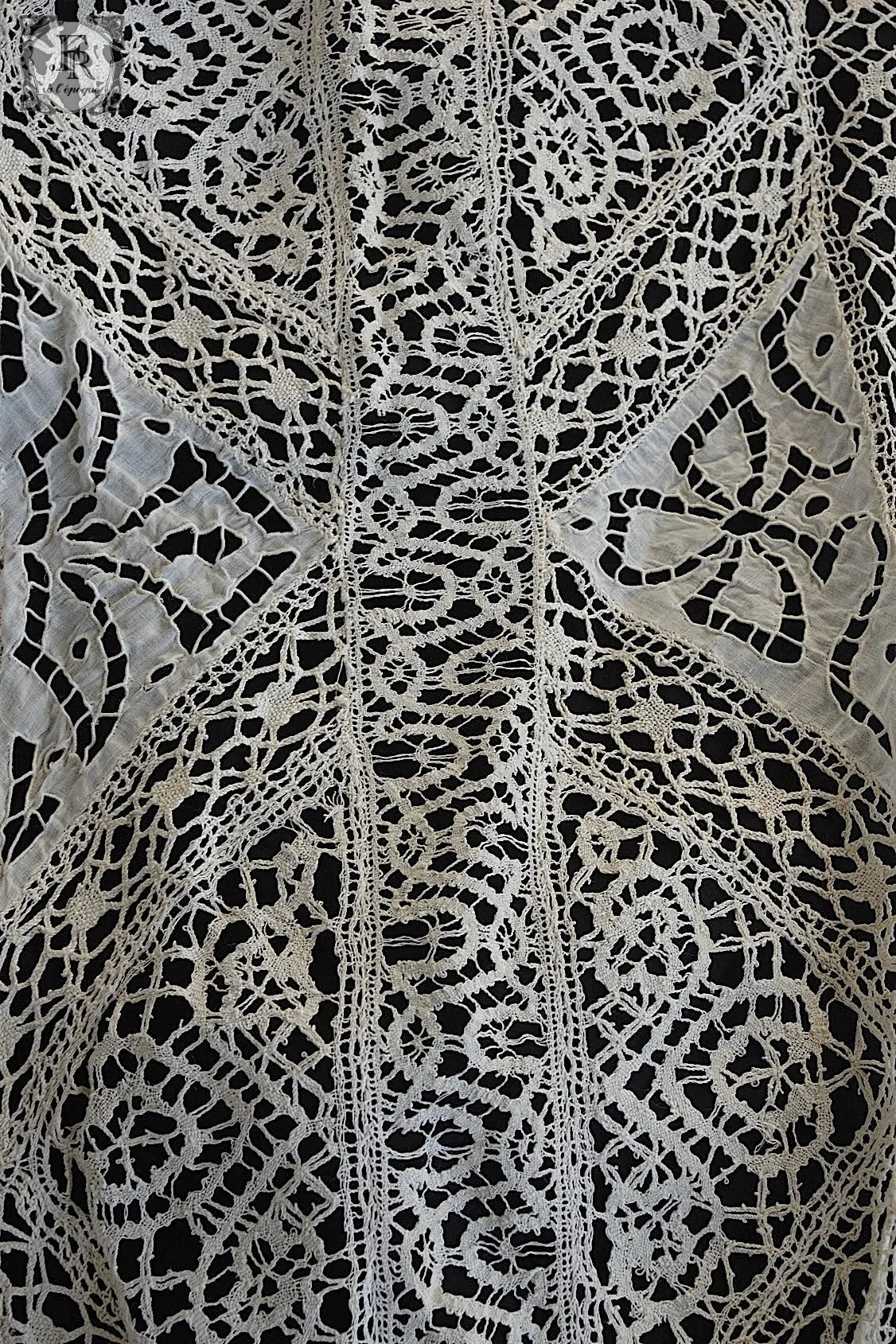 アンティークカーテン linge de maison 特大 .FR a l'epoque