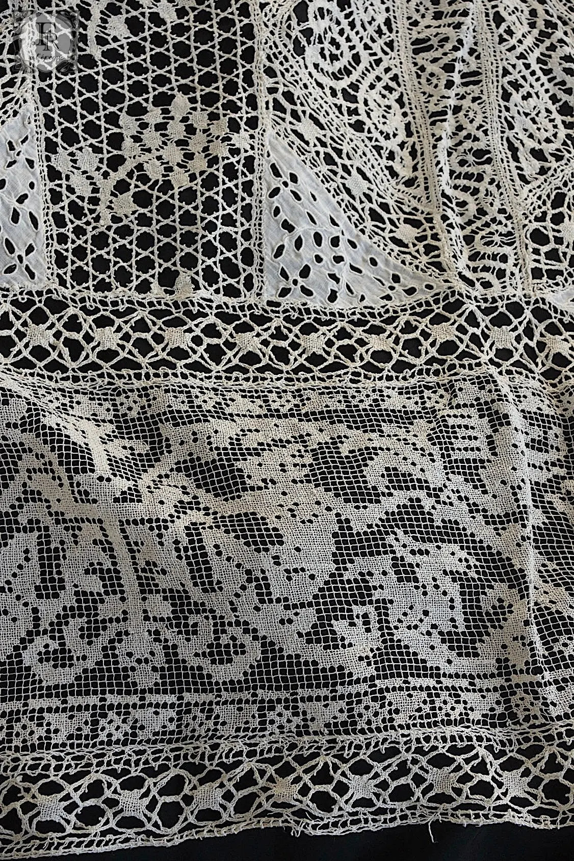 アンティークカーテン linge de maison 特大 .FR a l'epoque