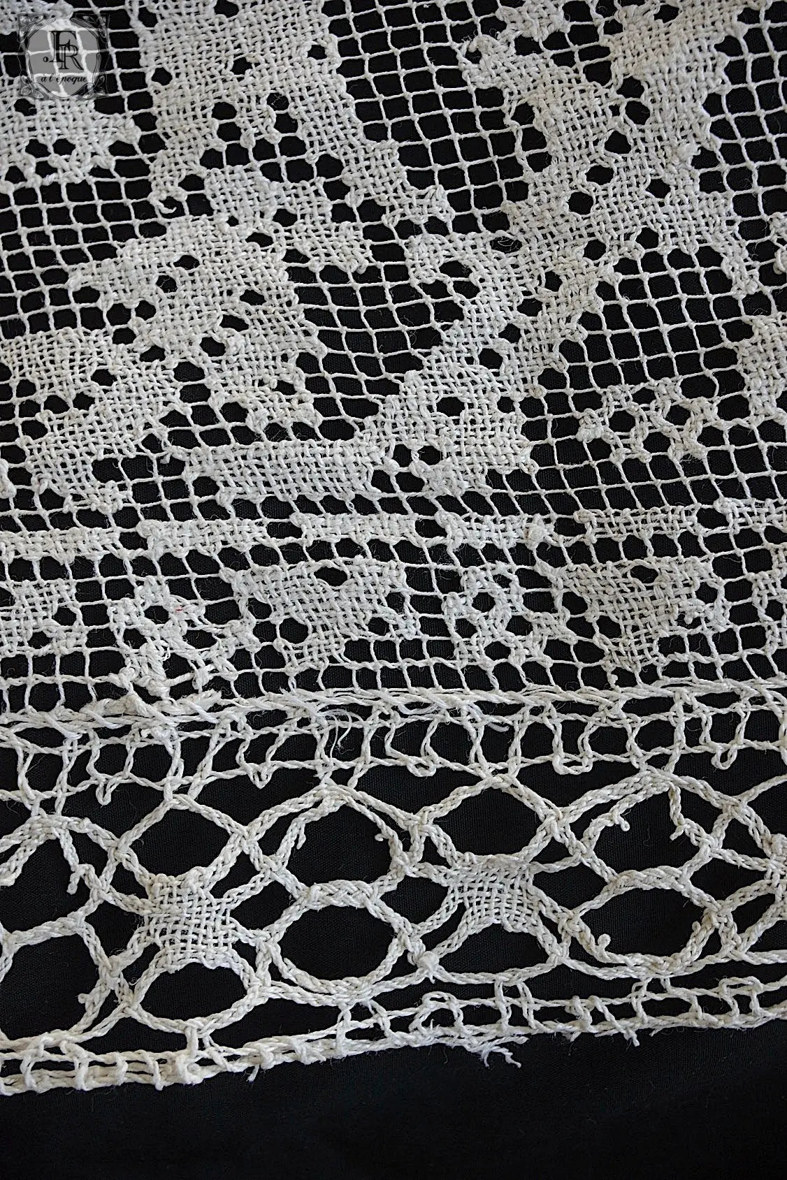 アンティークカーテン linge de maison 特大 .FR a l'epoque