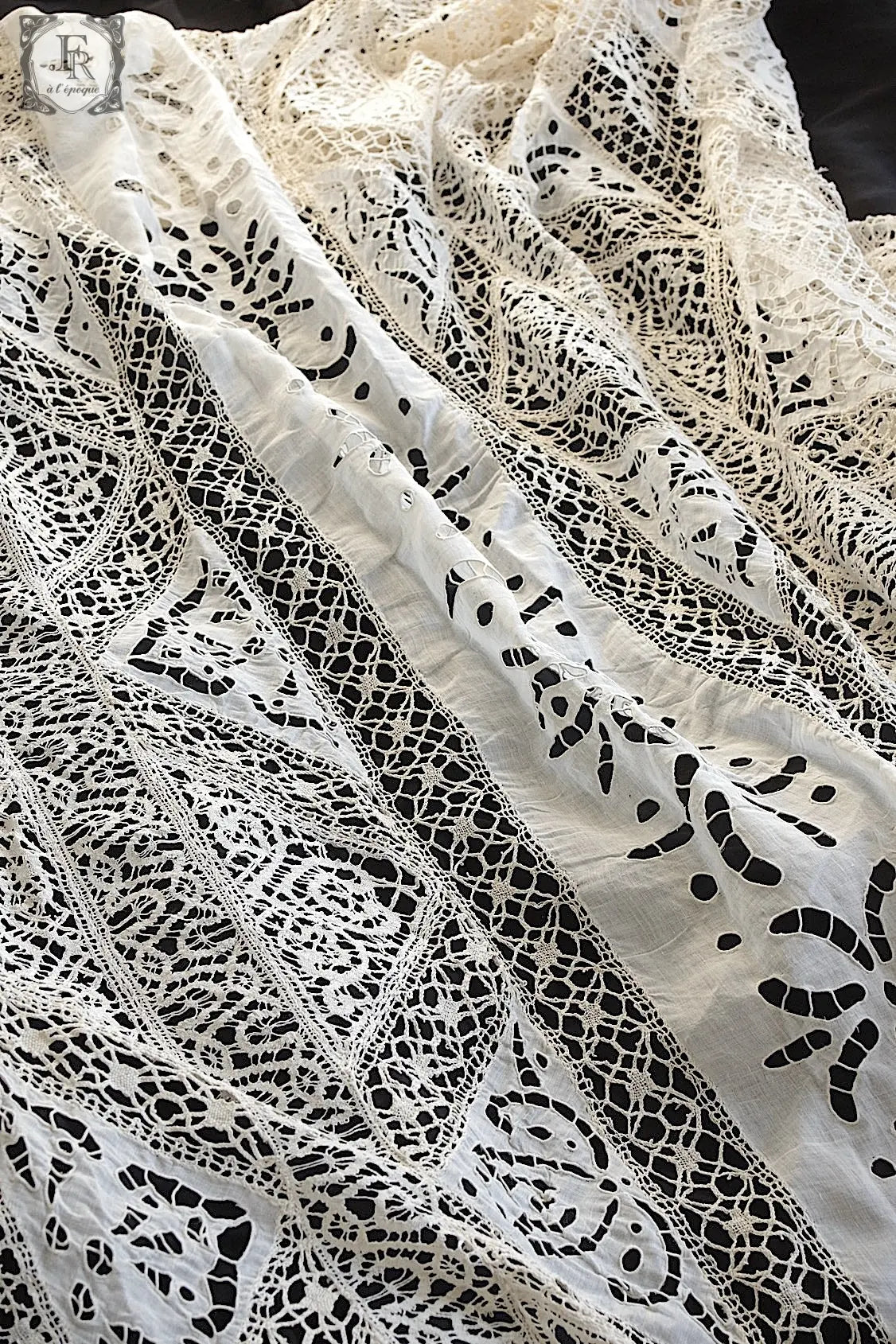 アンティークカーテン linge de maison 特大 .FR a l'epoque