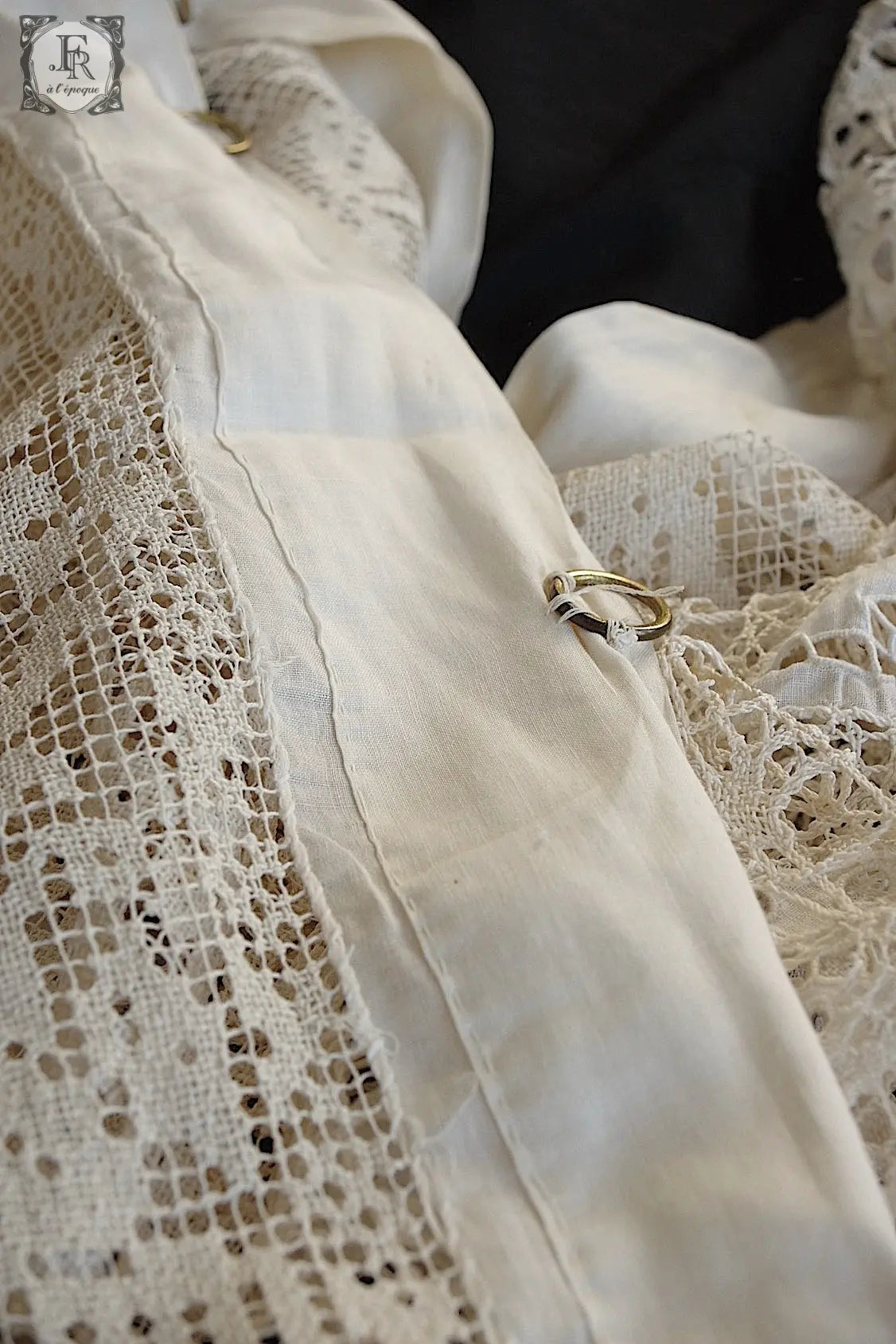 アンティークカーテン linge de maison 特大 .FR a l'epoque