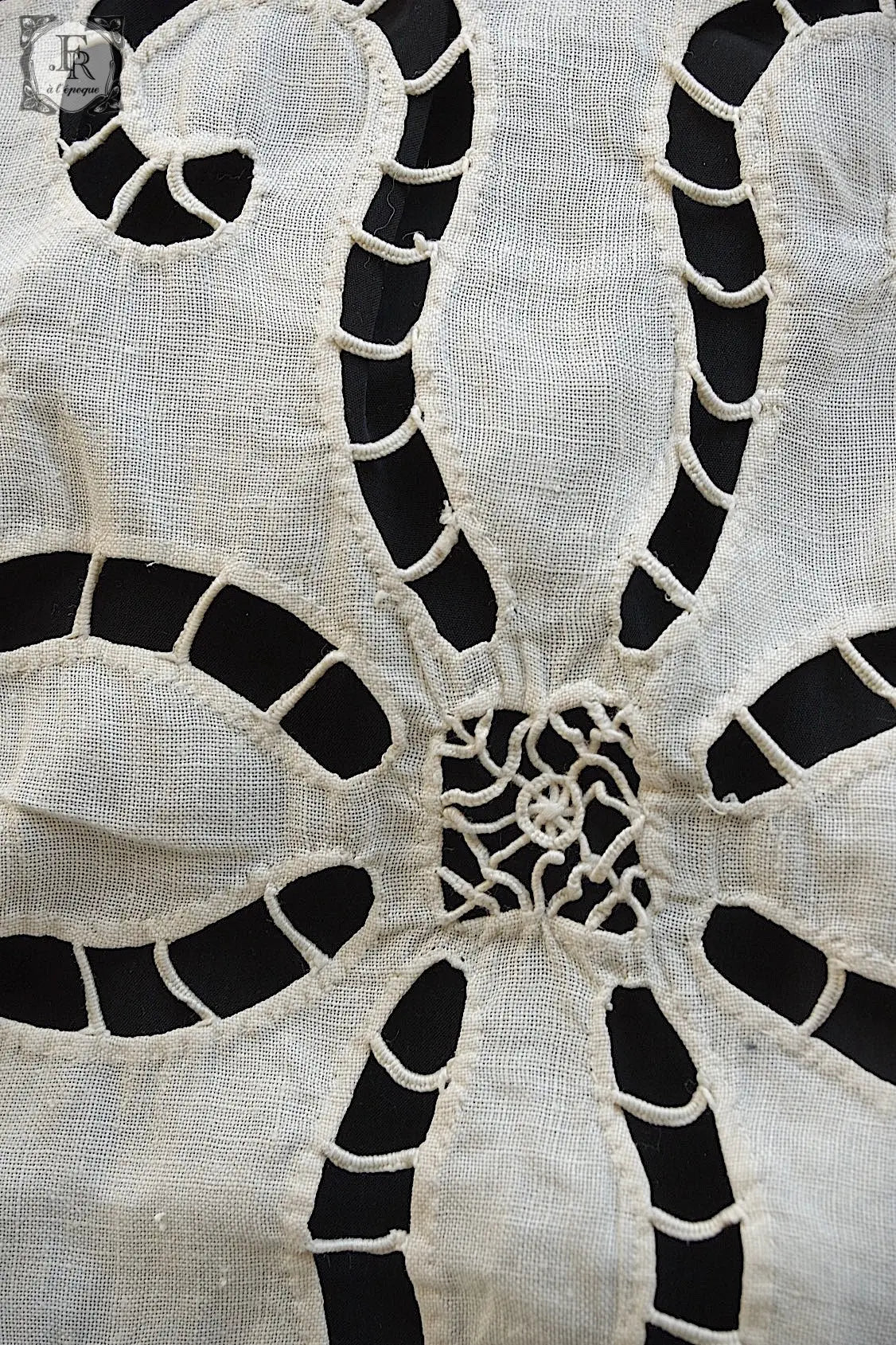 アンティークカーテン linge de maison  4枚セット .FR a l'epoque