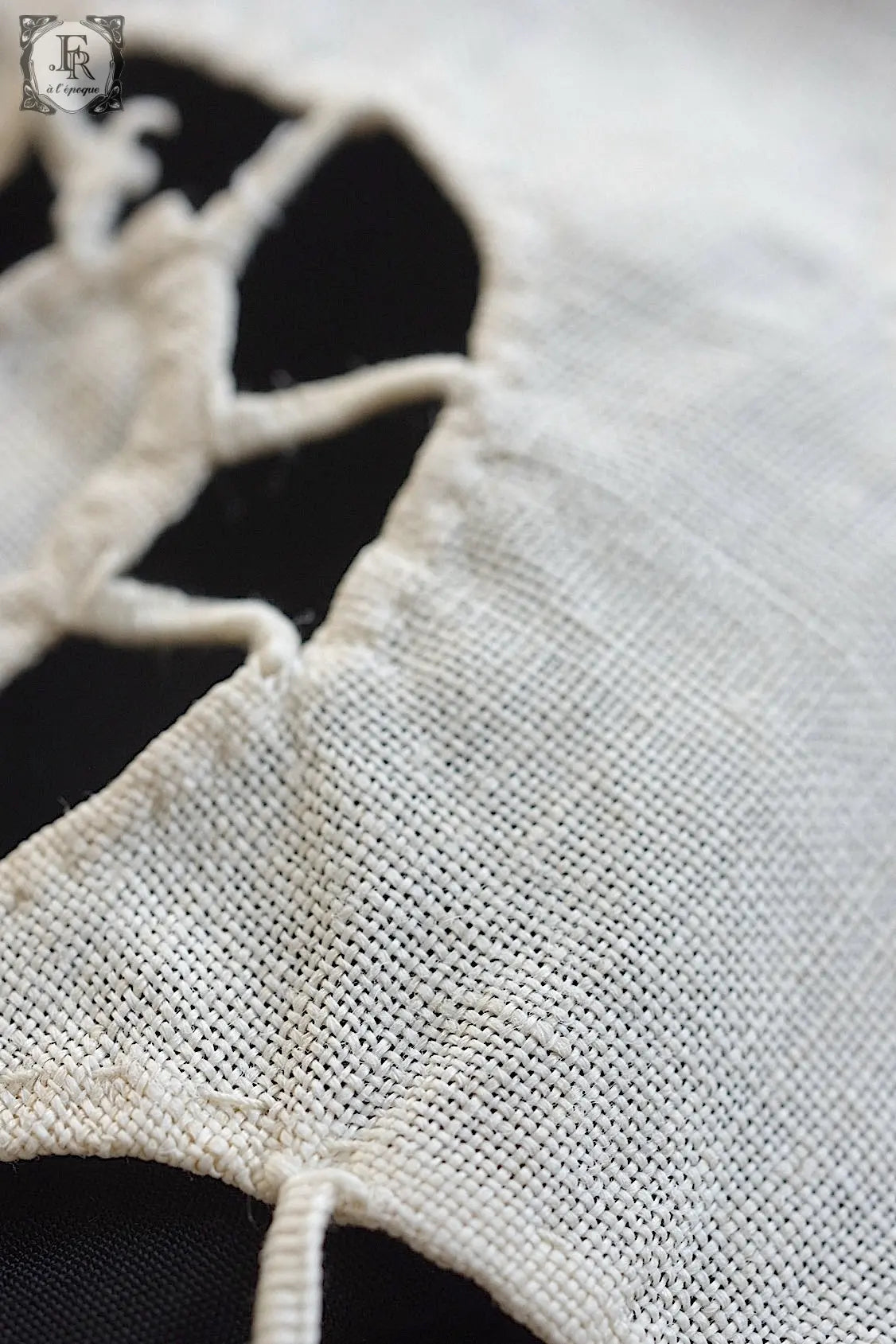 アンティークカーテン linge de maison  4枚セット .FR a l'epoque