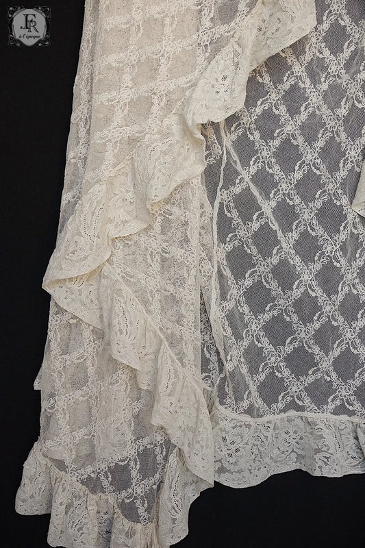 アンティークカーテン linge de maison ancien .FR a l'epoque