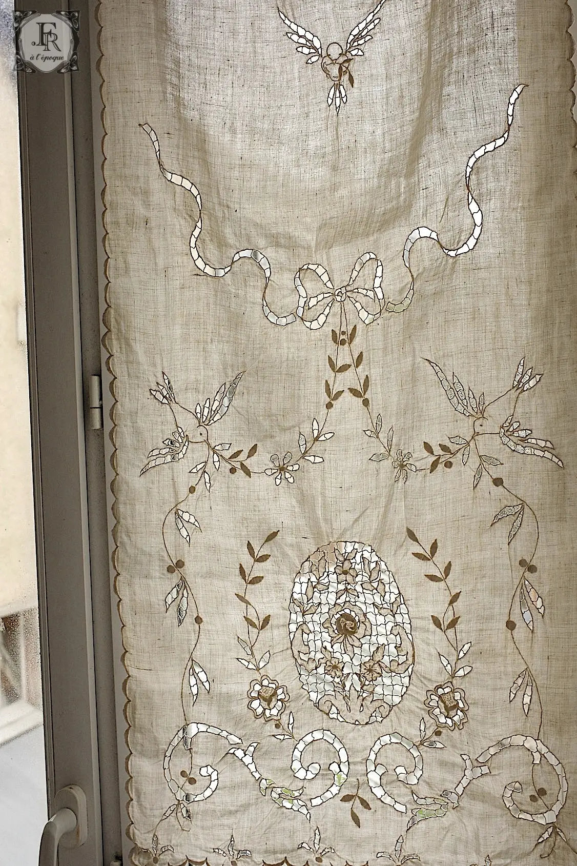 アンティークカーテン linge de maison antique 1 .FR a l'epoque