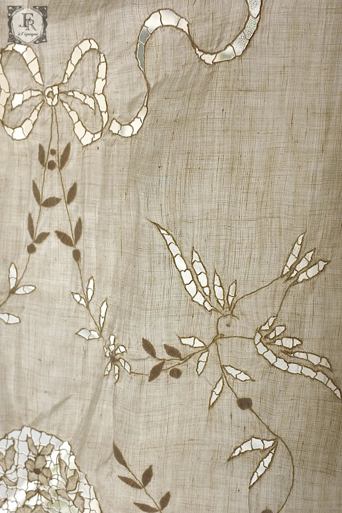 アンティークカーテン linge de maison antique 1 .FR a l'epoque