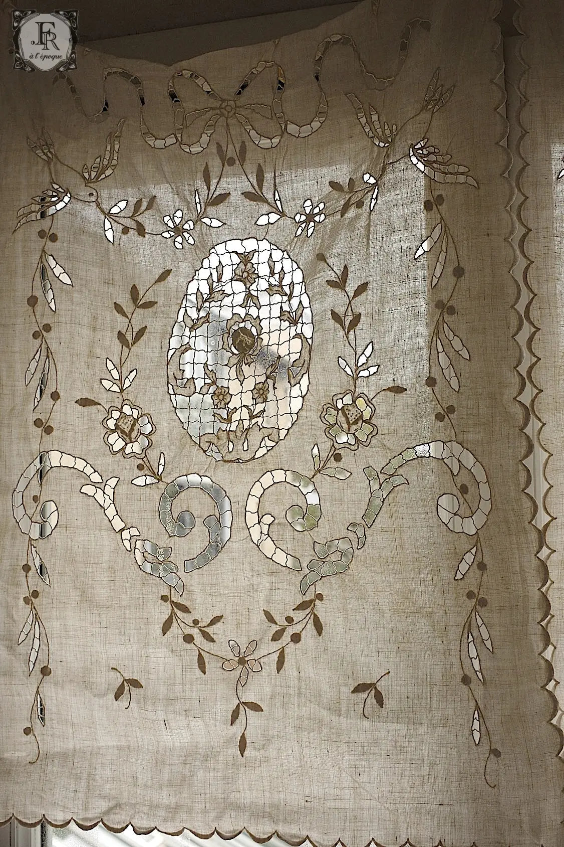 アンティークカーテン linge de maison antique 2 .FR a l'epoque