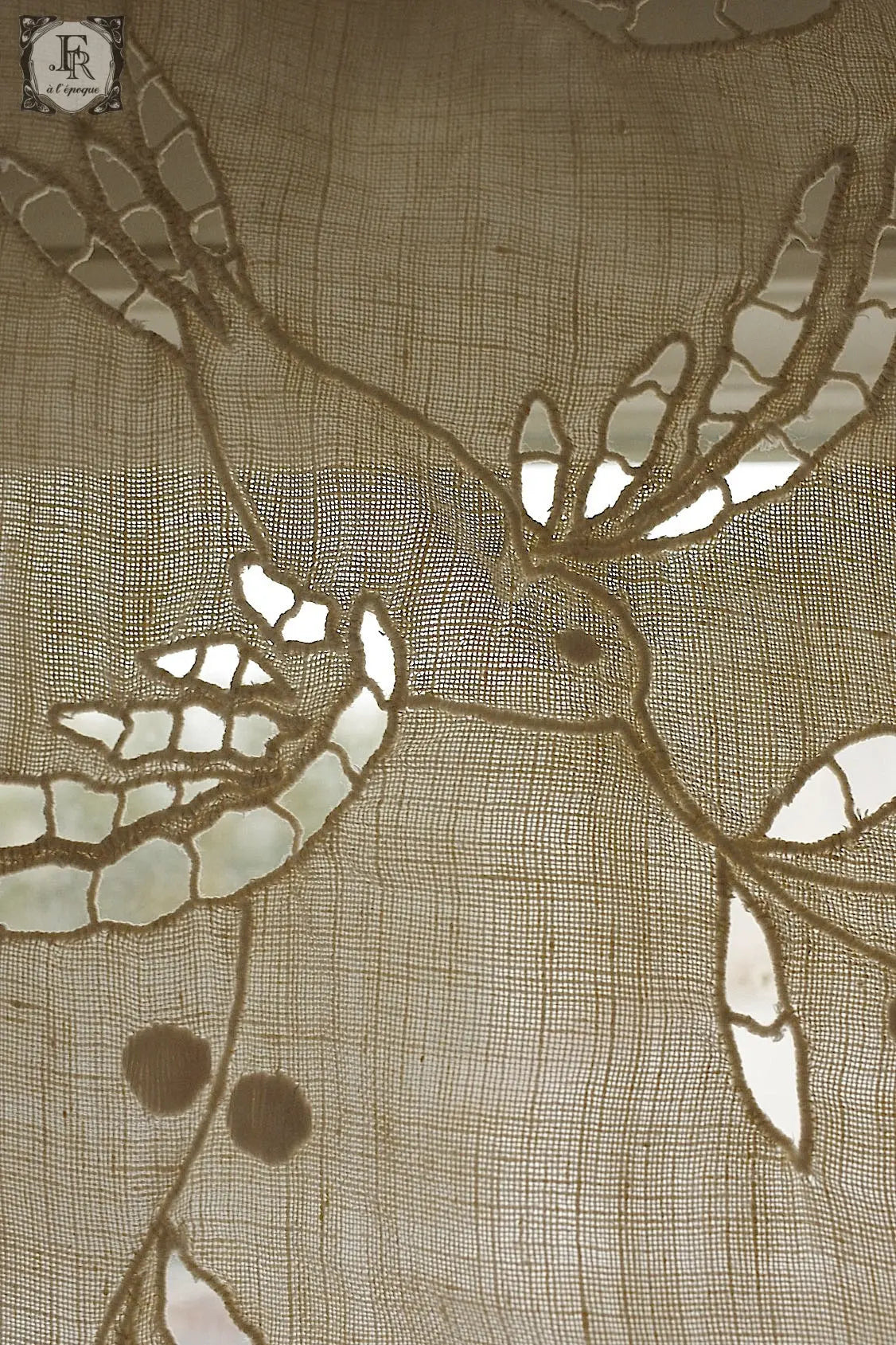 アンティークカーテン linge de maison antique 2 .FR a l'epoque