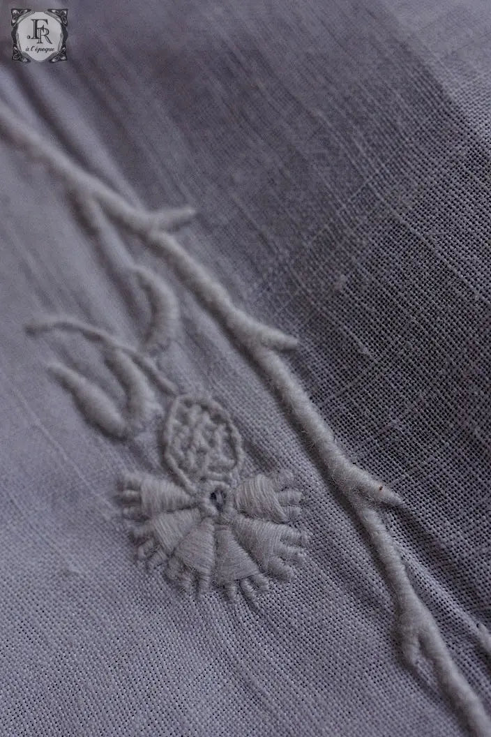 アンティーク刺繍ハンカチ mouchoir ancienne ハンカチ2枚 1 .FR a l'epoque