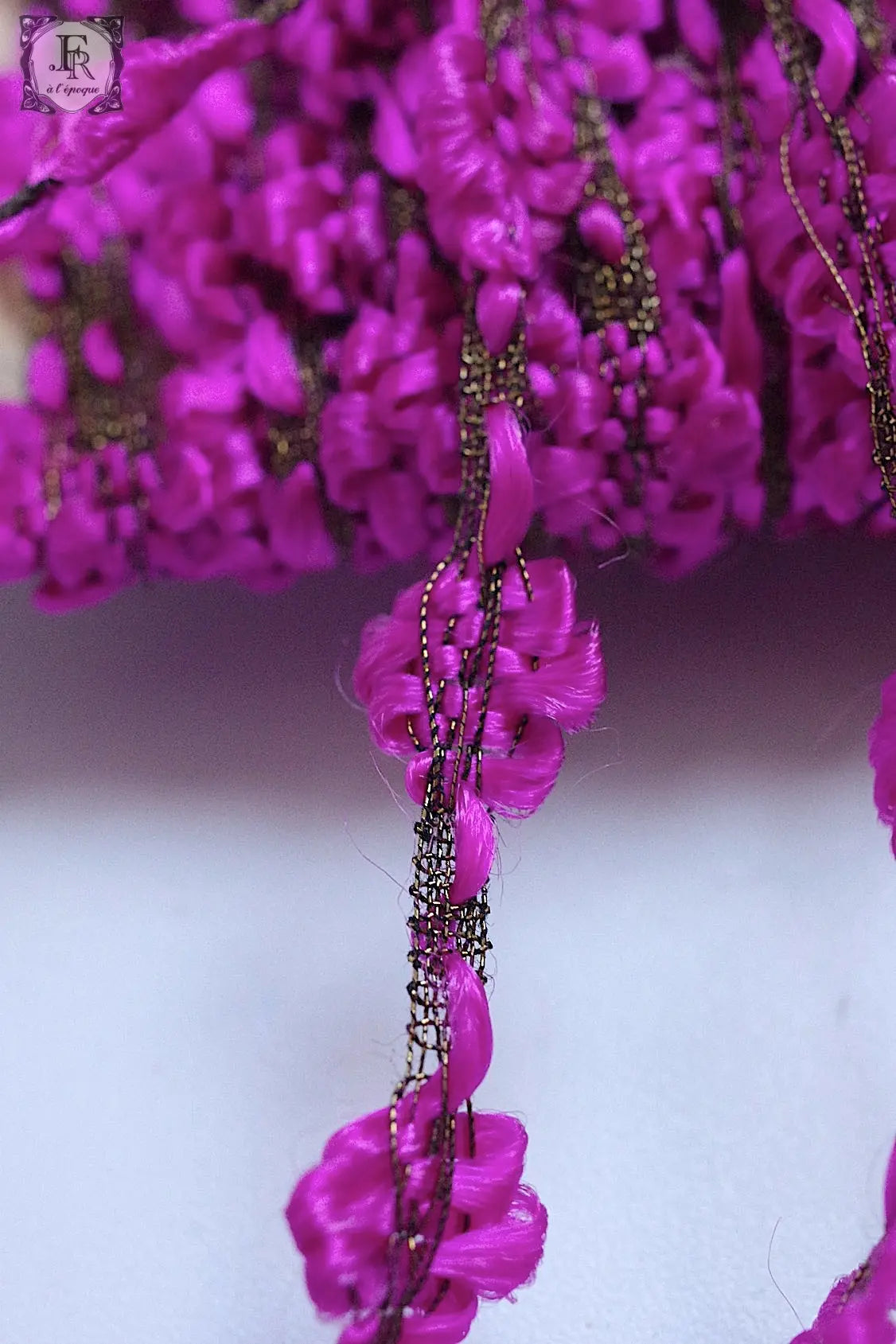 アンティークリボン ruban antique 3 par 2m .FR a l'epoque