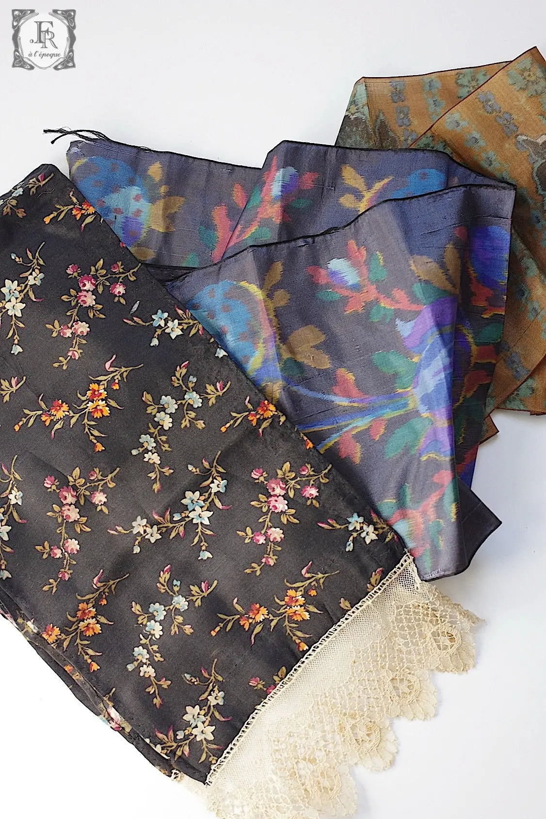 アンティークリボン ruban antique ribbon lot .FR a l'epoque