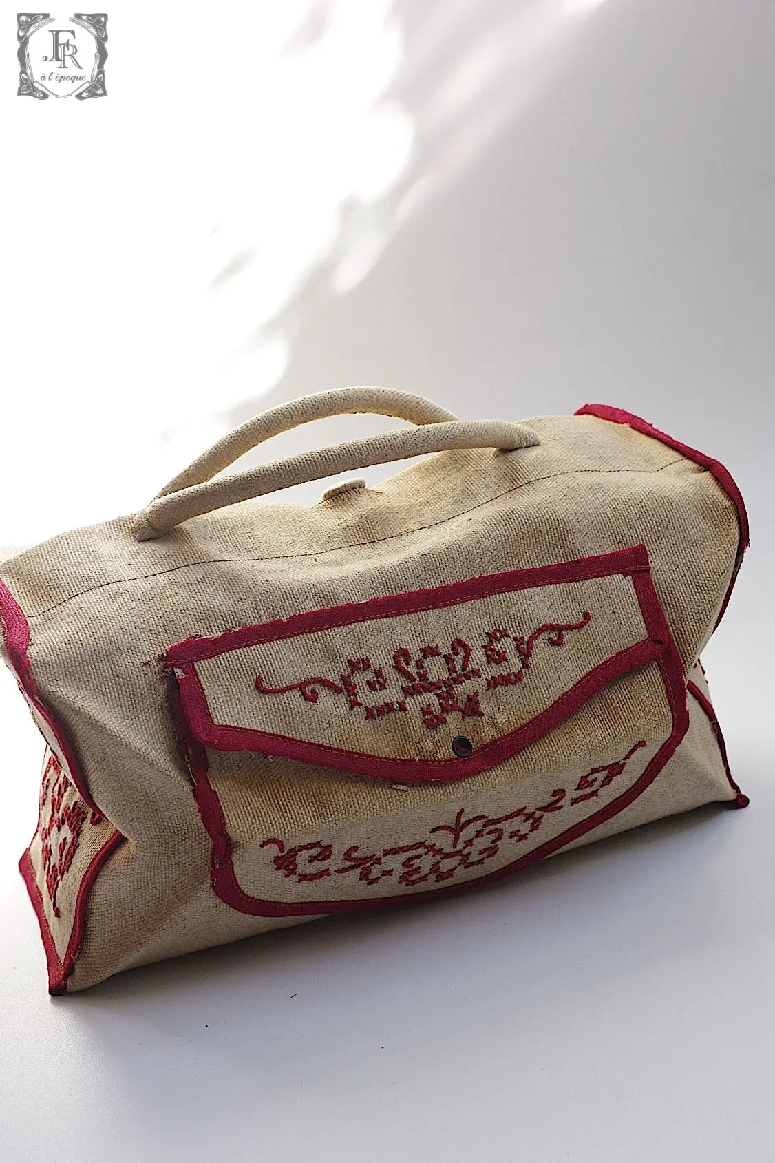アンティーク刺繍バッグ sac antique .FR a l'epoque