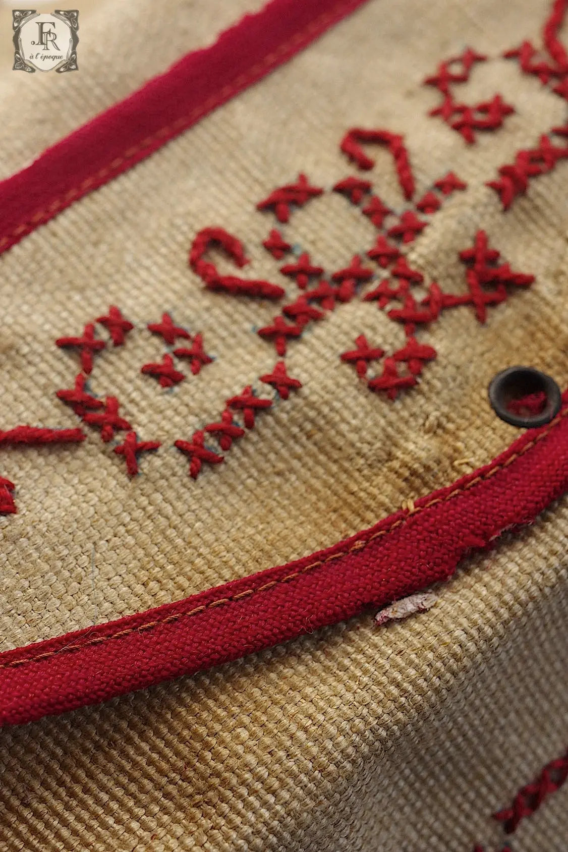 アンティーク刺繍バッグ sac antique .FR a l'epoque