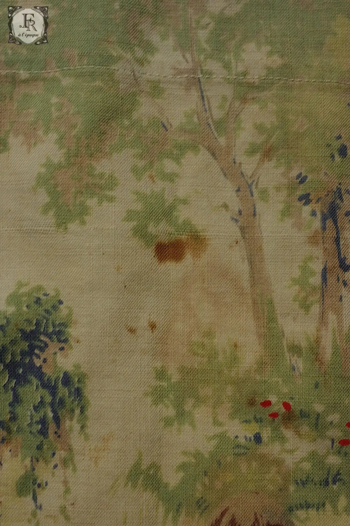 アンティーク生地  tissu antique 赤ずきんちゃん .FR a l'epoque